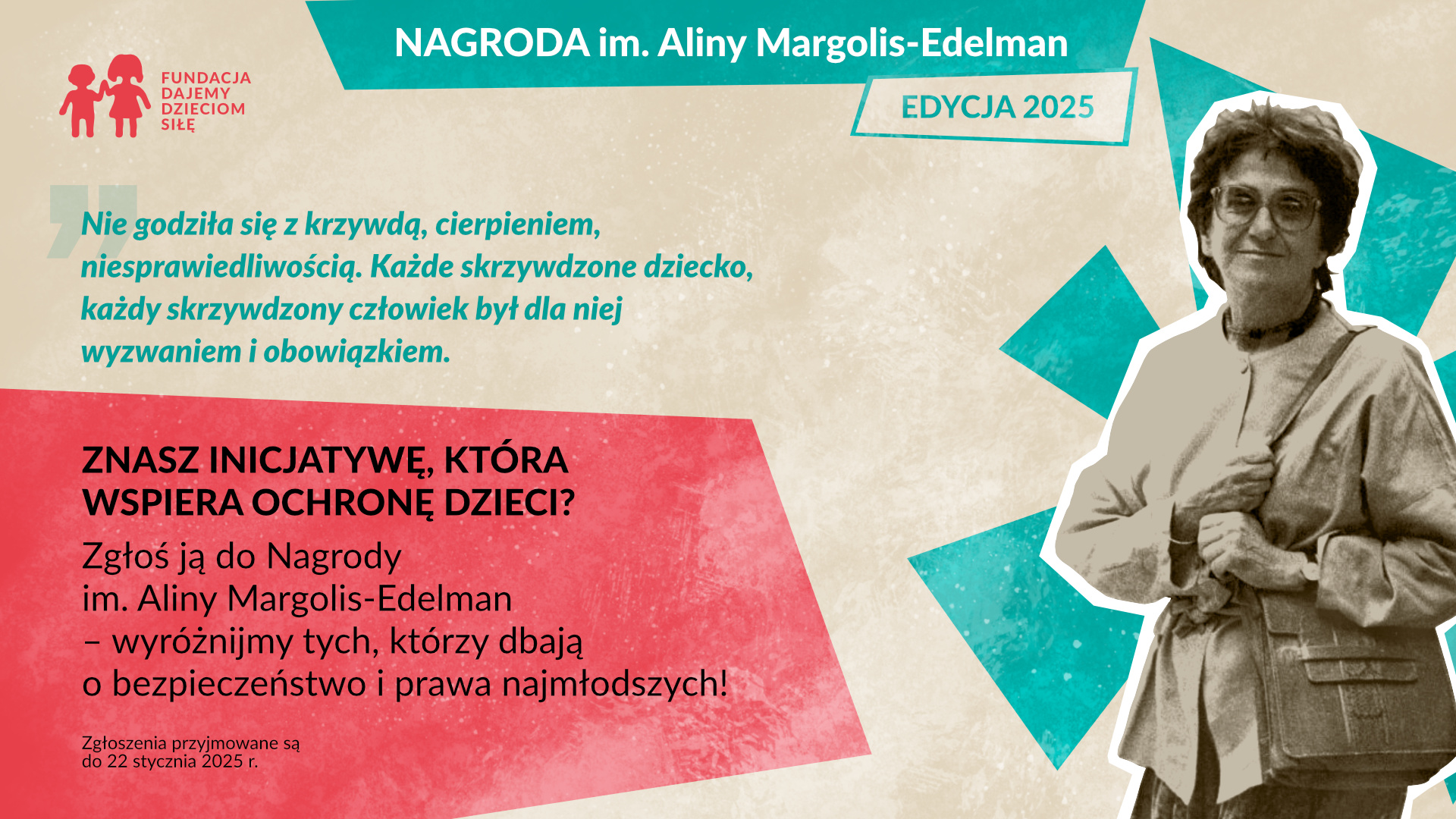 XIV edycja Nagrody im. Aliny Margolis-Edelman