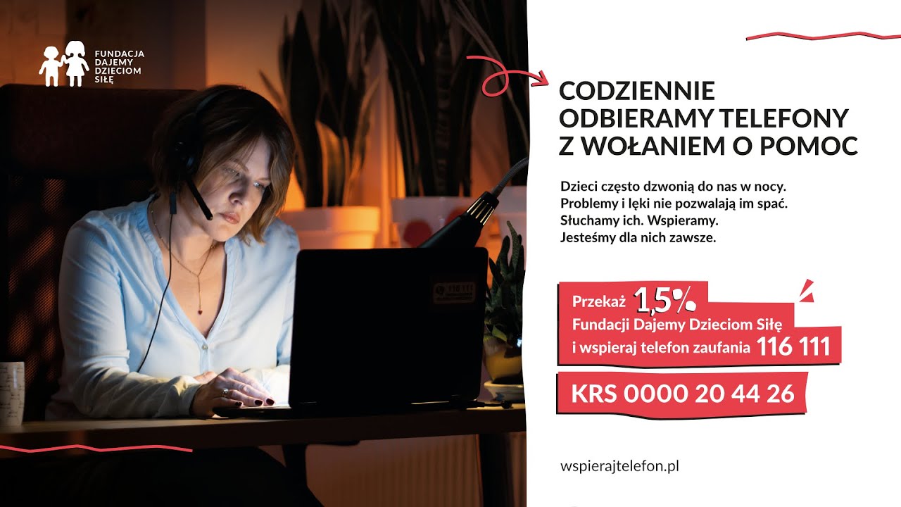 1,5% Fundacji Dajemy Dzieciom Siłę - spot telefonu zaufania 116 111_przemoc w rodzinie